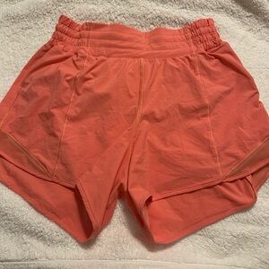 lululemon raspberry hotty hot shorts
